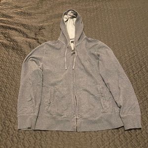 Vintage styled grey hoodie